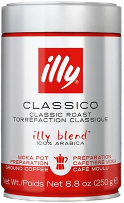 illy 意利 經典烘焙摩卡研磨咖啡豆, 摩卡壺(中~細), 250g, 1個