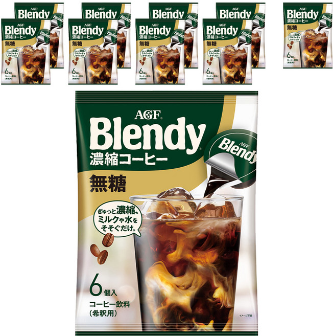 블렌디 포션 커피 블랙, 18g, 6개입, 10개