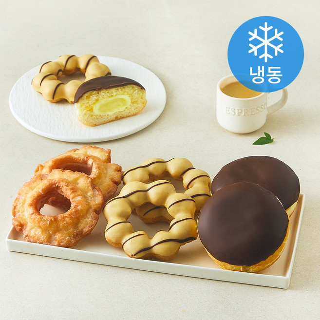 디엔비 도넛 멀티팩 B타입 12개 (냉동), 660g, 1세트, 12개입