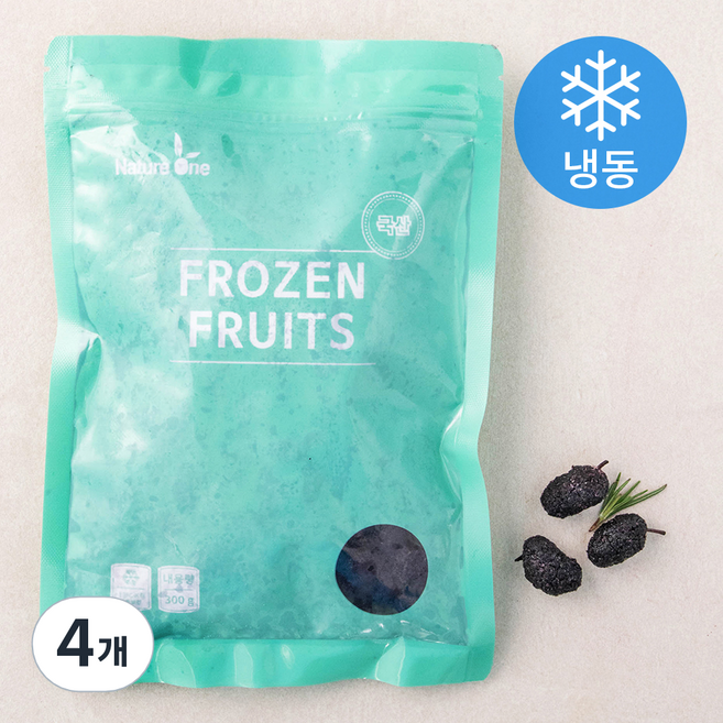 국산 오디 (냉동), 300g, 4개