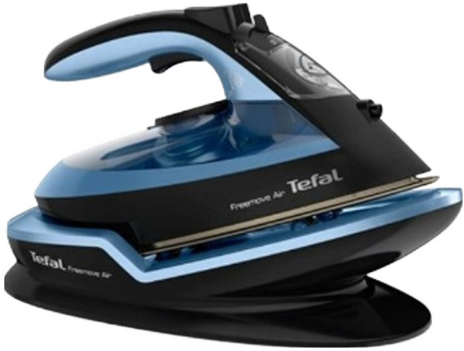 테팔 프리무브 에어 무선 스팀다리미, FV6551, 블루