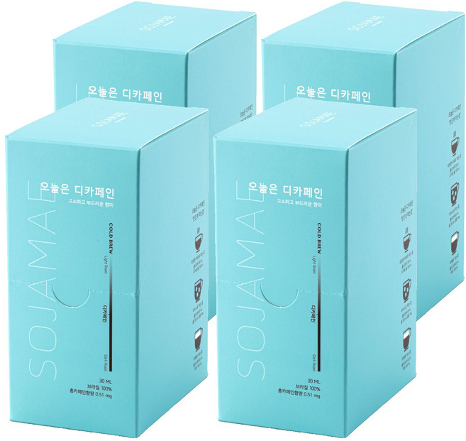 소자매 오늘은 디카페인 콜드브루 더치커피, 30ml, 10개입, 4개