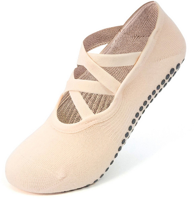 아사나 더블 크로스리본 요가 필라테스 양말