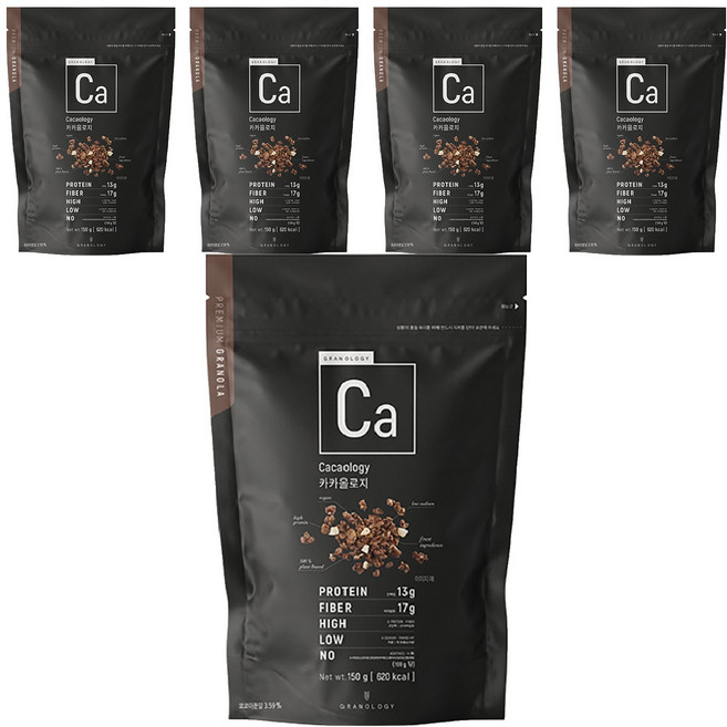 그라놀로지 카카올로지 시리얼, 150g, 5개