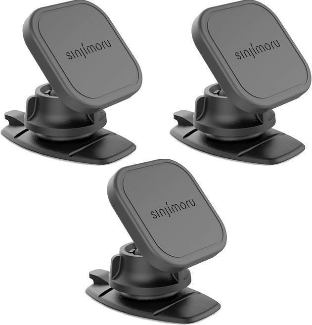 신지모루 마그네틱 대쉬보드 차량용 핸드폰 거치대, 3개