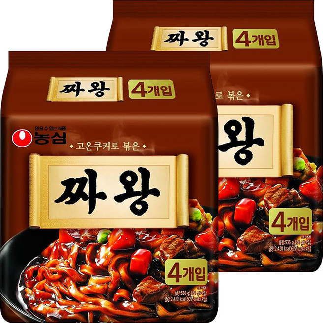 농심 짜왕 134g, 8개