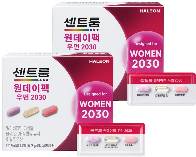 센트룸 원데이팩 우먼2030, 30회분, 2개 - 쿠팡