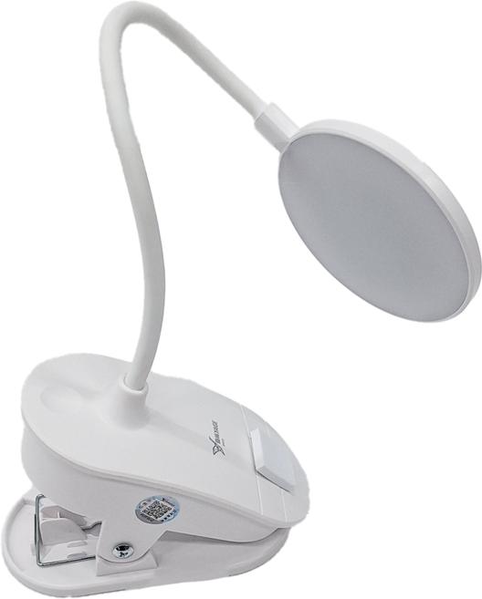 YAGE 雅格 夾式圓形LED檯燈 YG-8101, 白色