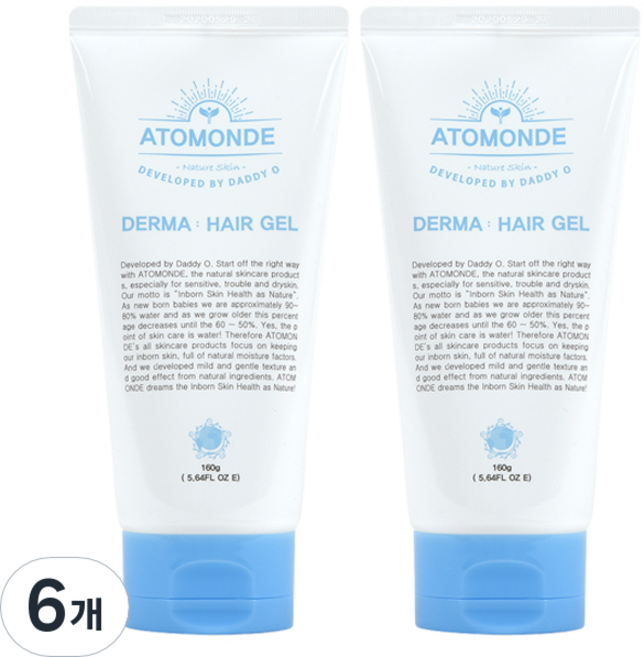 아토몽드 더마 헤어젤, 160g, 6개