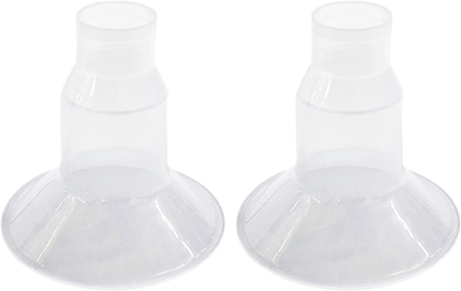 YOUHA 優合 吸乳器兩截式喇叭罩專用配件 前罩 2入組 (15~36mm), 透明色, 1組
