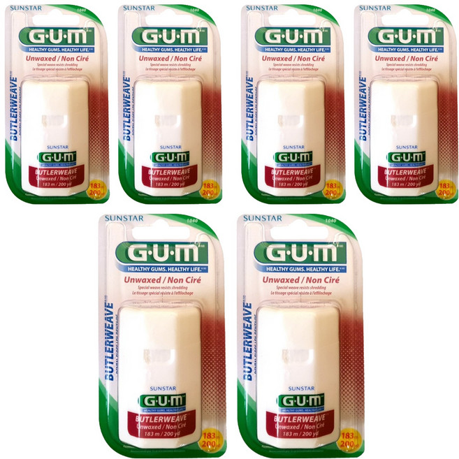 검 위브 언왁스 치실 1040, 6개, 1개입