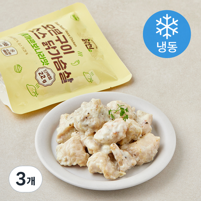 닭신 오븐구이 소스 닭가슴살 매콤까르보나라맛 (냉동), 100g, 3개, 1개입