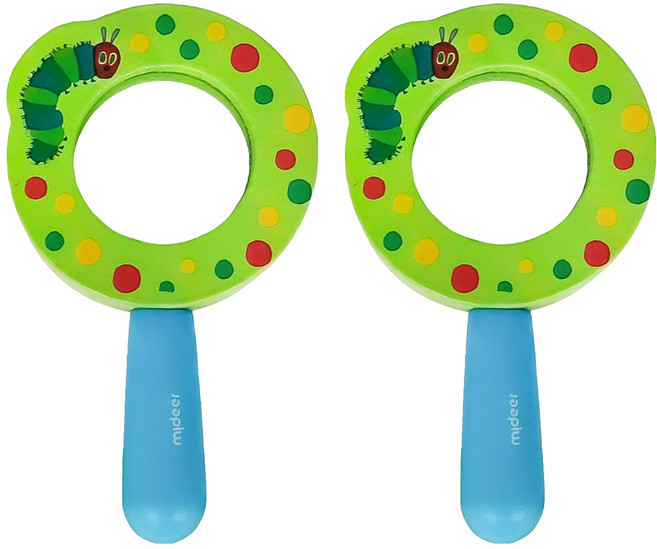 mideer 木質放大鏡 好餓的毛毛蟲, 2支
