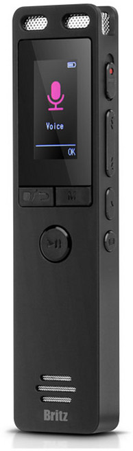 브리츠 디지털 보이스 레코더, BZ-VR2000, 블랙