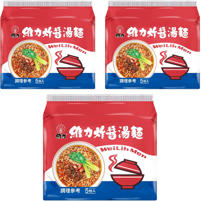 維力 炸醬湯麵 95g, 15包