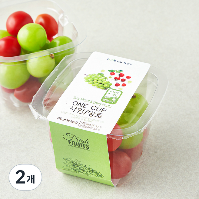 가족 ONE CUP 샤인머스켓+ 방울토마토, 150g, 1개입, 2개