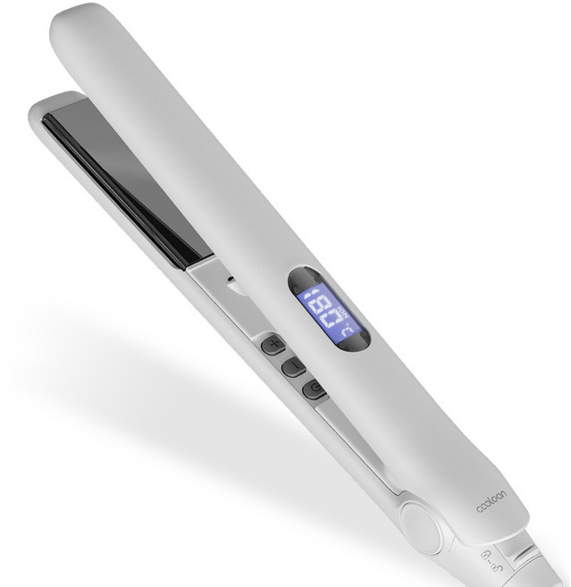 쿨린 온도조절 매직기 판 고데기, 화이트, CL-610