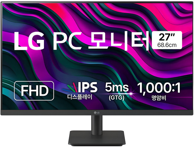 LG전자 FHD PC 모니터, 68.6cm, 27MS500
