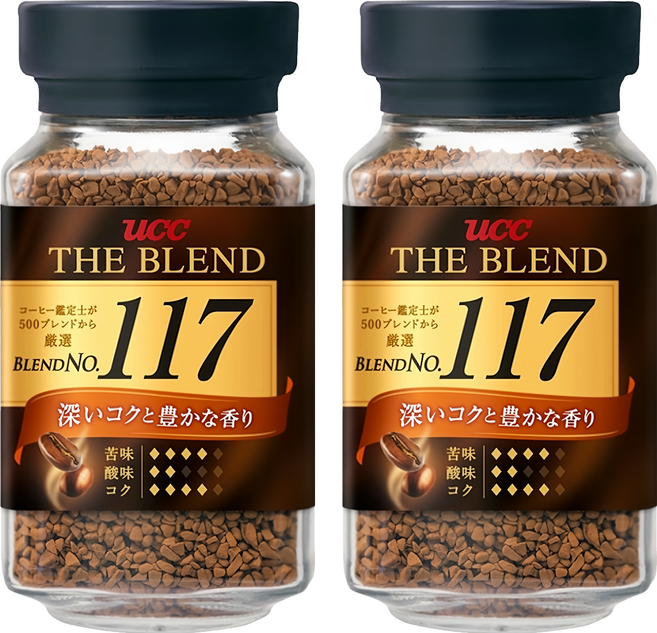 ucc THE BLEND 117即溶咖啡, 即溶咖啡粉, 90g, 2罐