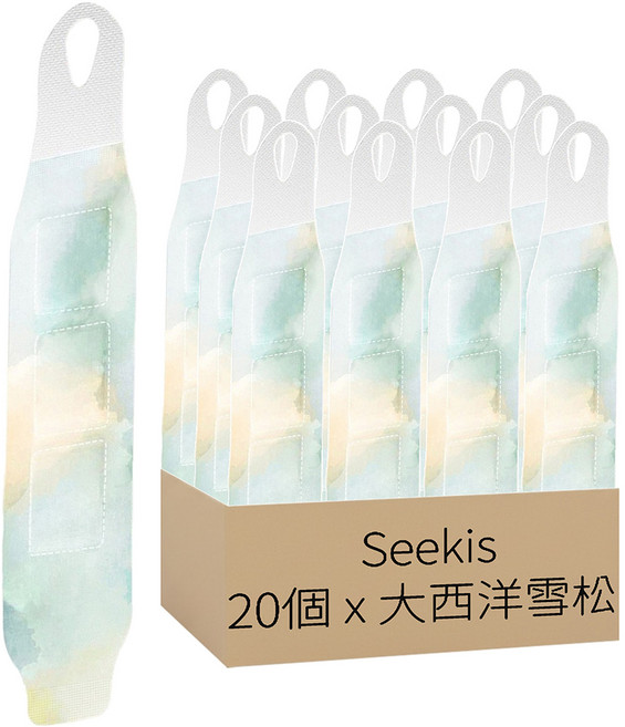 Seekis 蒸汽熱敷暖手腕貼 草本護腕貼 熱敷貼 大西洋雪松, 20個