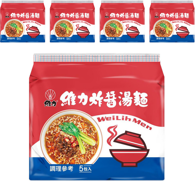 維力 炸醬湯麵 95g, 25包