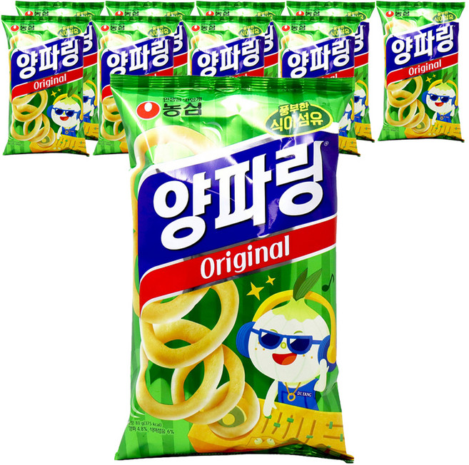 양파링 오리지널, 80g, 10개