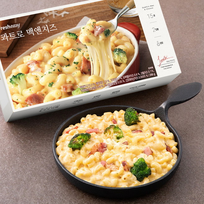 프레시지 콰트로 맥앤치즈, 396g, 1개
