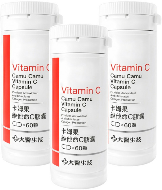 大醫生技 卡姆果維他命C膠囊, 3個, 60顆