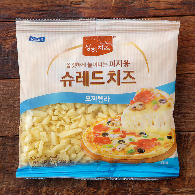 상하치즈 매일유업 모짜렐라 피자용 슈레드 치즈, 200g, 1개입, 1개