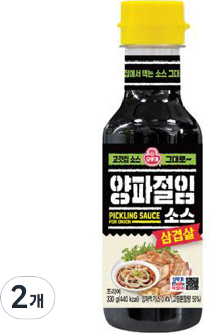 오뚜기 삼겹살 양파절임소스, 330g, 2개