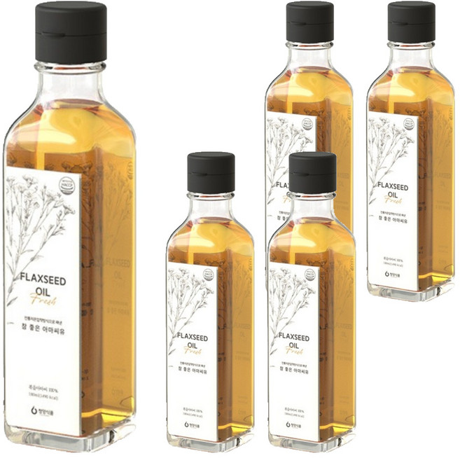 청양식품 참 좋은 아마씨유, 180ml, 5개