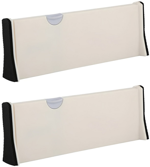 小麥購物 抽屜伸縮分隔板 C146 小 246g, 白色, 2個