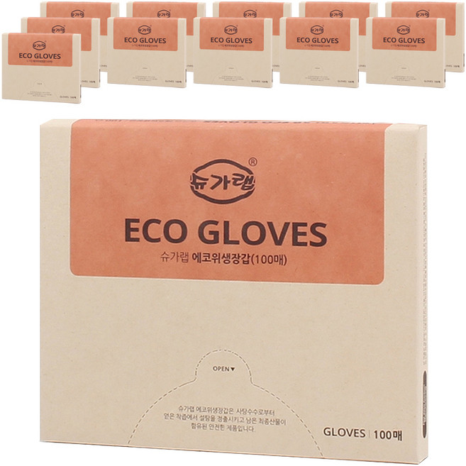 슈가랩 에코 위생장갑, 100개입, 12개