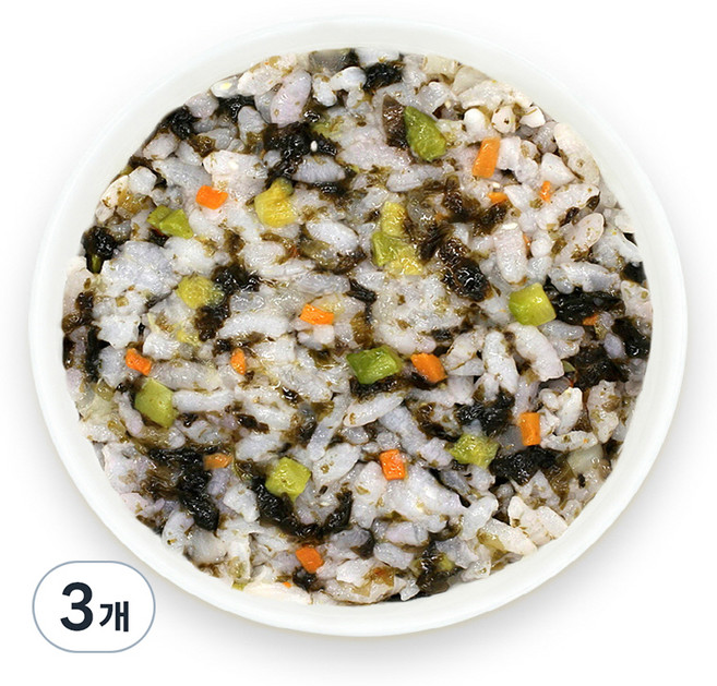 짱죽 유아용 실온 이유식 완료기 아기밥, 김모듬야채밥, 160g, 3개