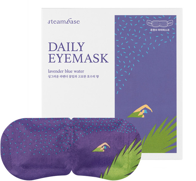스팀베이스 데일리 아이마스크 라벤더 블루 워터, 5매입, 1개