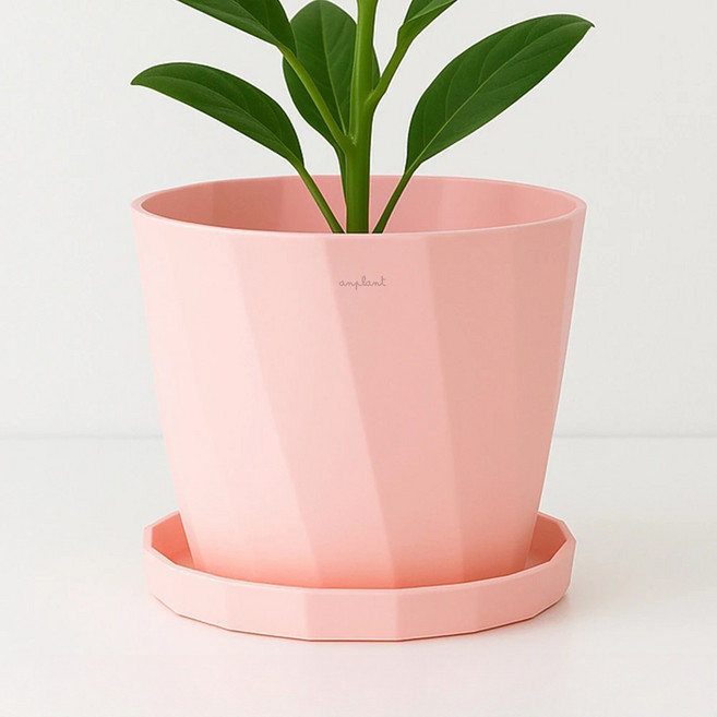 앙플랜트 파스텔 가드닝 화분, 핑크, 1개