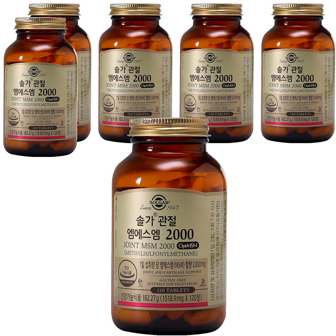 솔가 관절 엠에스엠 2000, 120정, 6개