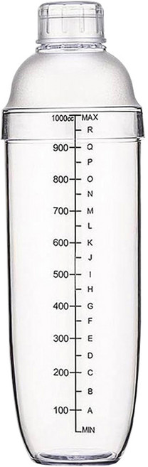 bargogo 巴果果 胖胖雪克杯 1L, 透明色, 1個