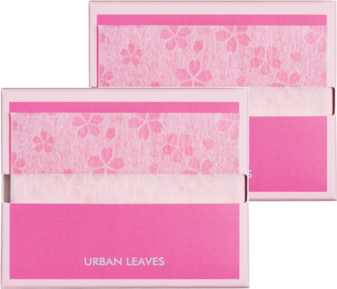 URBAN LEAVES 韓國原裝 櫻花吸油紙 補充包, 50張, 2包