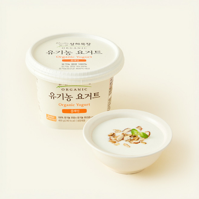 상하목장 유기가공식품인증 플레인, 400g, 1개