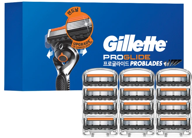 질레트 프로글라이드 면도날, 12개입, 1개 - 쿠팡