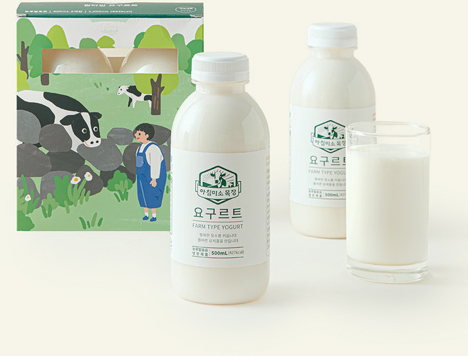 아침미소목장 요구르트, 500ml, 2개입, 1개