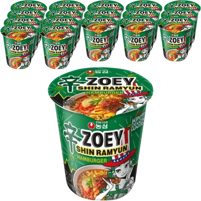 신라면 햄버거컵 65g, 18개