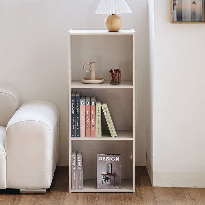 아이리스 오픈책장, 오프화이트, 3단