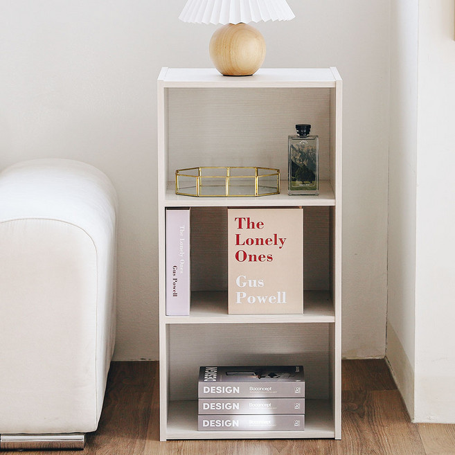 아이리스 오픈형 책장, 화이트, 3단