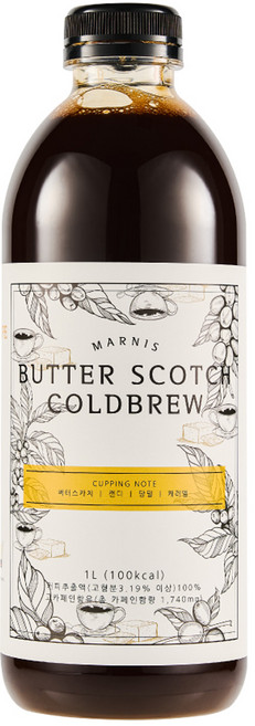 마르니스 버터스카치 콜드브루 원액, 1L, 1개입, 1개