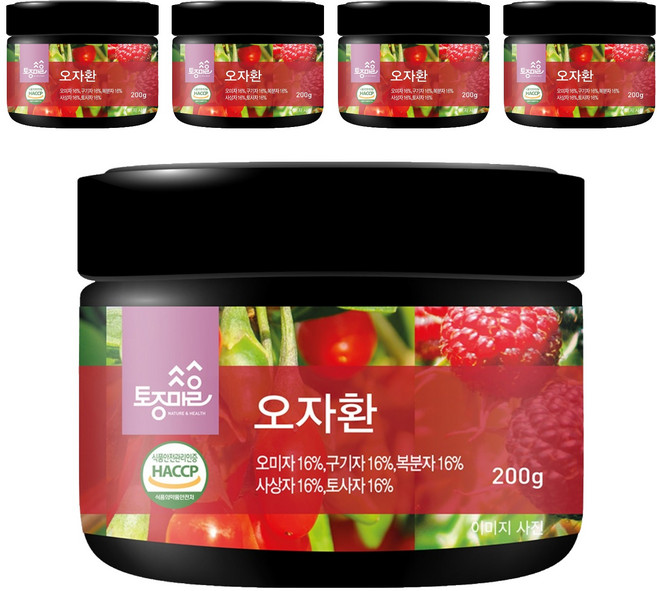 토종마을 HACCP 인증 오자환, 200g, 5개