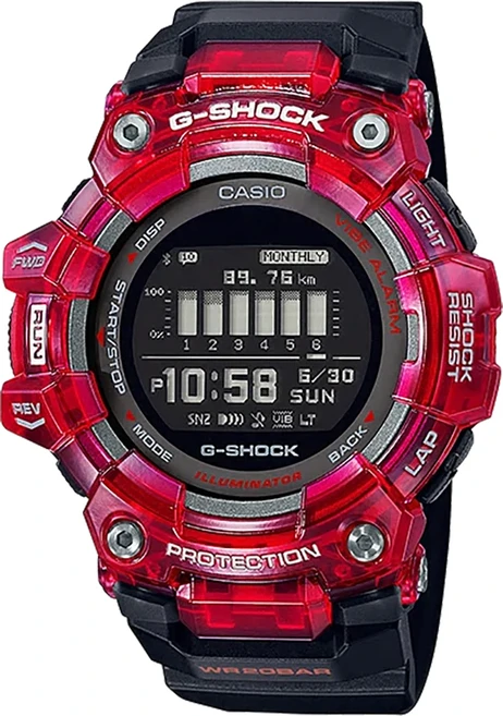 CASIO 卡西歐 G-SHOCK 藍芽連線多功能運動錶 GBD-100SM-4A1DR