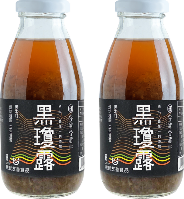 GULIUGULIU 谷溜谷溜 黑瓊露 黑木耳露, 295ml, 2罐