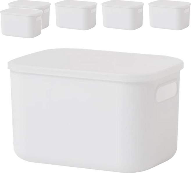 Room&Home Any Pantry 收納箱, 白色, 6個